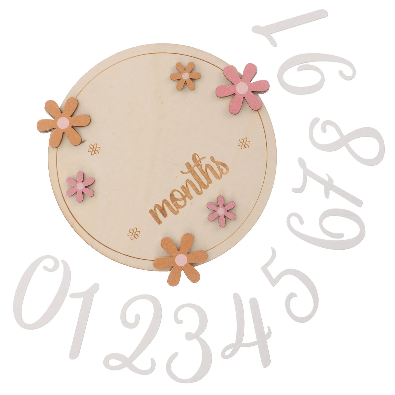 tarjetas-de-anuncio-de-diseno-floral-para-fotografia-rastreador-de-crecimiento-de-bebe-de-madera-rustica-con-signos-mensuales-para-recien-nacidos