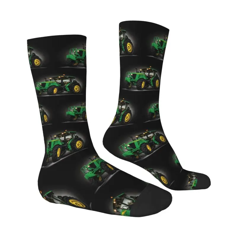 Harajuku Tractor Socks Men Women Warm 3D Printing Sports Football Socks