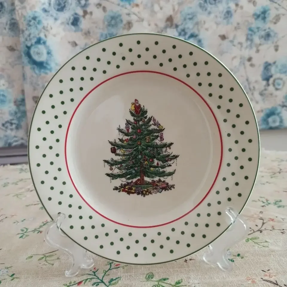 

The Christmas Tree Dessert Plate Elegant Western-style Tableware Ceramics Tableware Plate