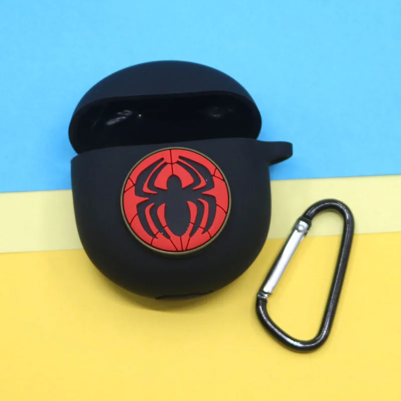 Disney Marvel-funda para auriculares, carcasa protectora de silicona para auriculares inalámbricos Realme Buds Air Pro, con gancho