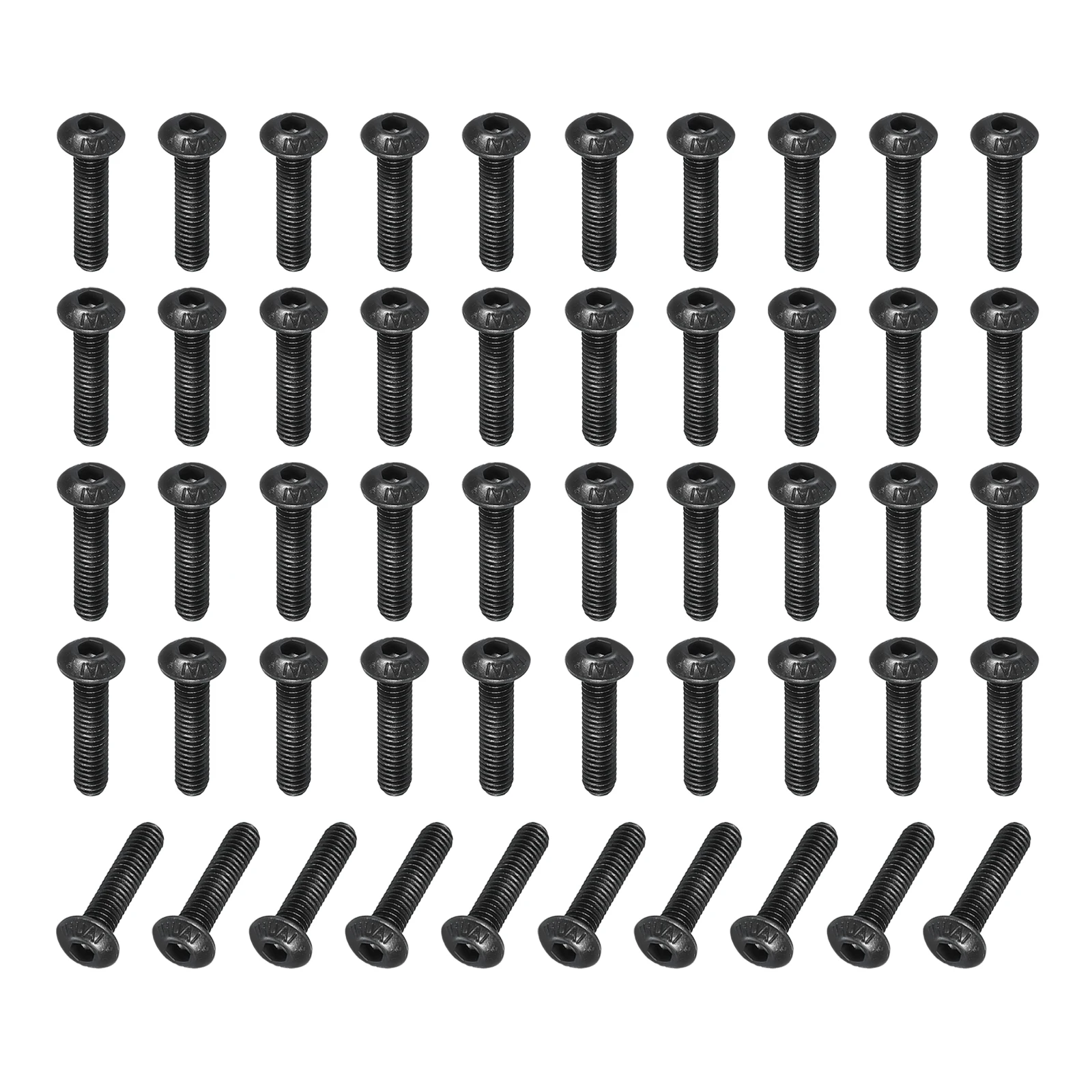 

5-100pcs M2 M3 M4 M5 M6 M8 M10Button Head Socket Cap Bolts Screws 10.9 Grade Alloy Steel Hex Socket Cap Screws for Car Bike Ship