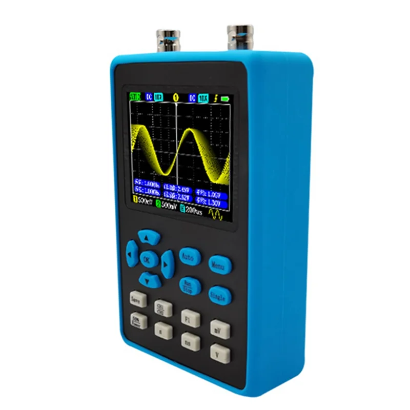 

Dual Channel Handheld Mini Portable Digital Oscilloscope 120M Bandwidth 500M Sampling Car Maintenance