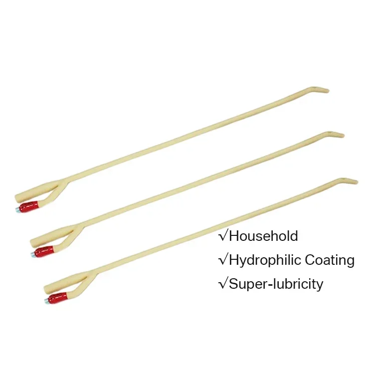 Wholesale Price Medical Hydrophilic Coating Latex Foley Catheter domestic 2 Way 3-way Double Balloon Latex Foley Catheter