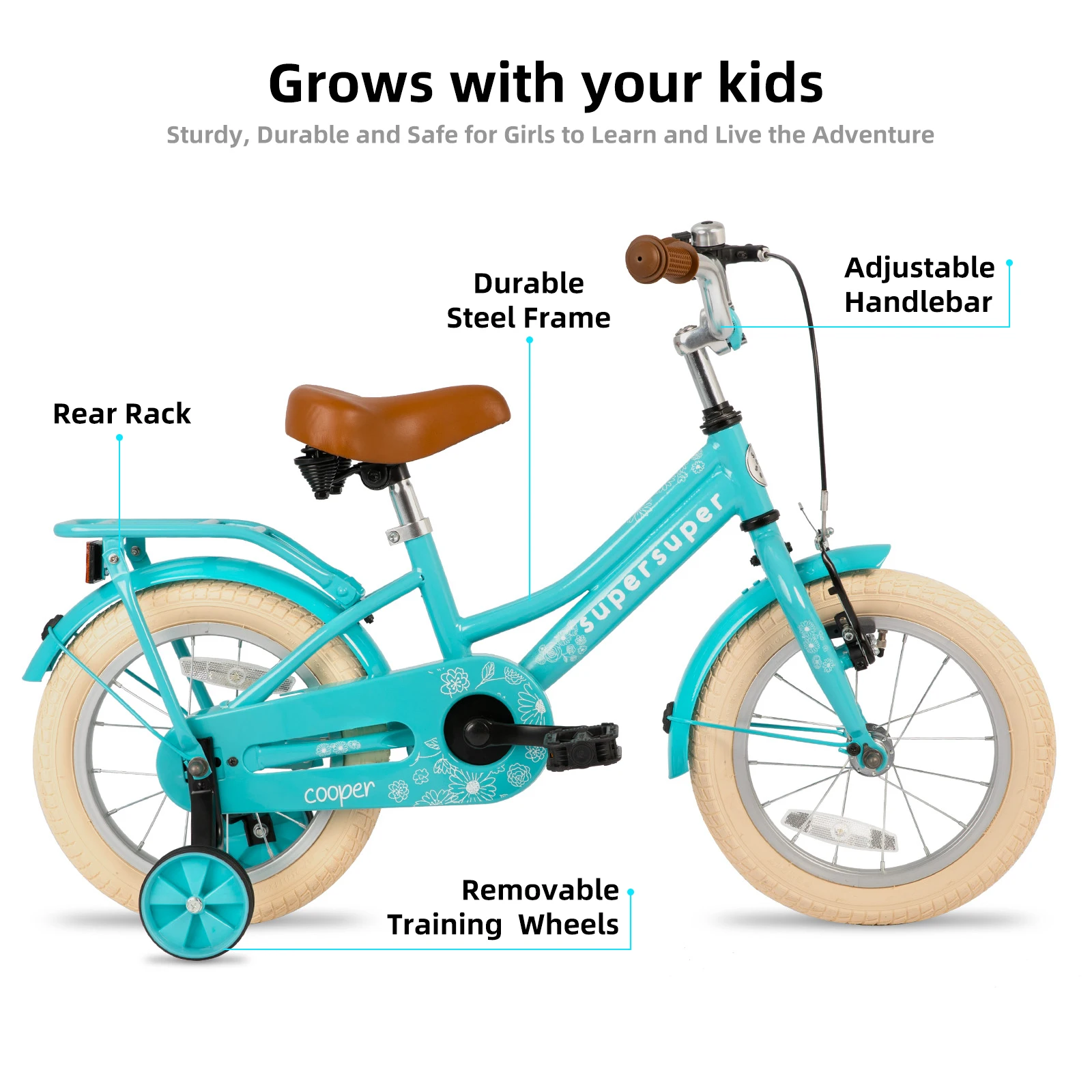 JOYSTAR Girls Bike for 2-12 Years Old Toddlers and Kids, 12