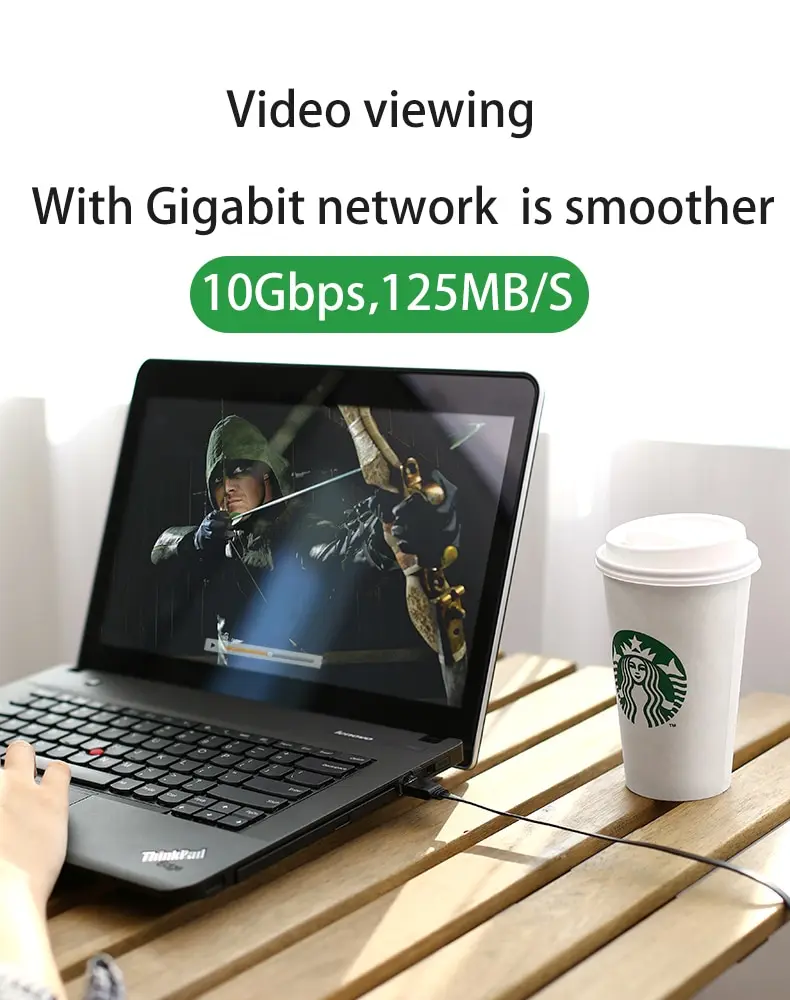 Hochgeschwindigkeitsweißes flaches Ethernet-Netzwerkkabel CAT6 Flat LAN RJ45 1000 Mbit/s 0,5 M 1 M 1,5 M 2 M 3 M 5 M 10 M 30 M Kabel für PC Laptop – Detail 4