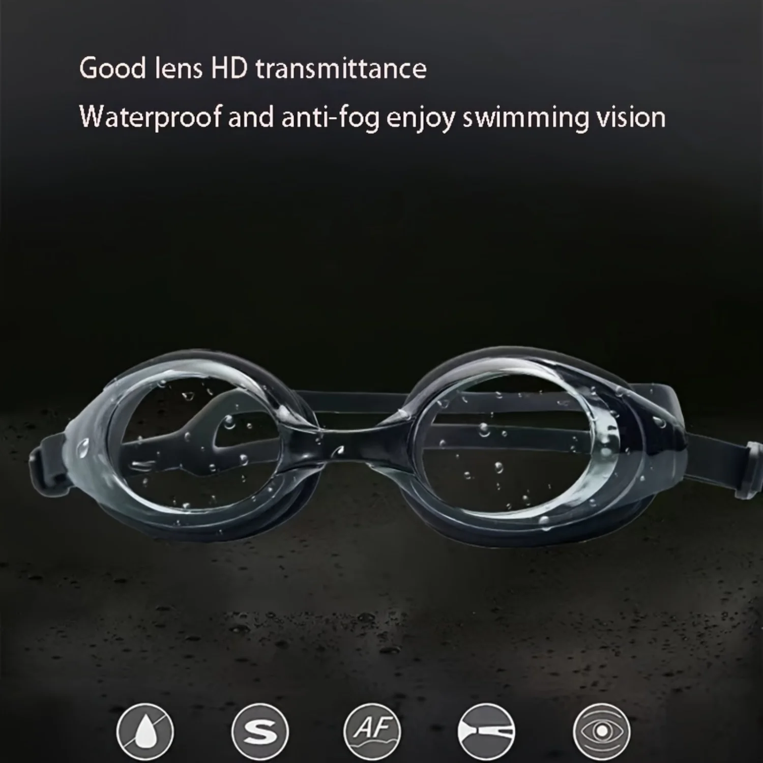 1pc Adjustable Waterproof Anti-fog Swimming Goggles with Box - Durable and Comfortable Swim Glasses for Clear Vision