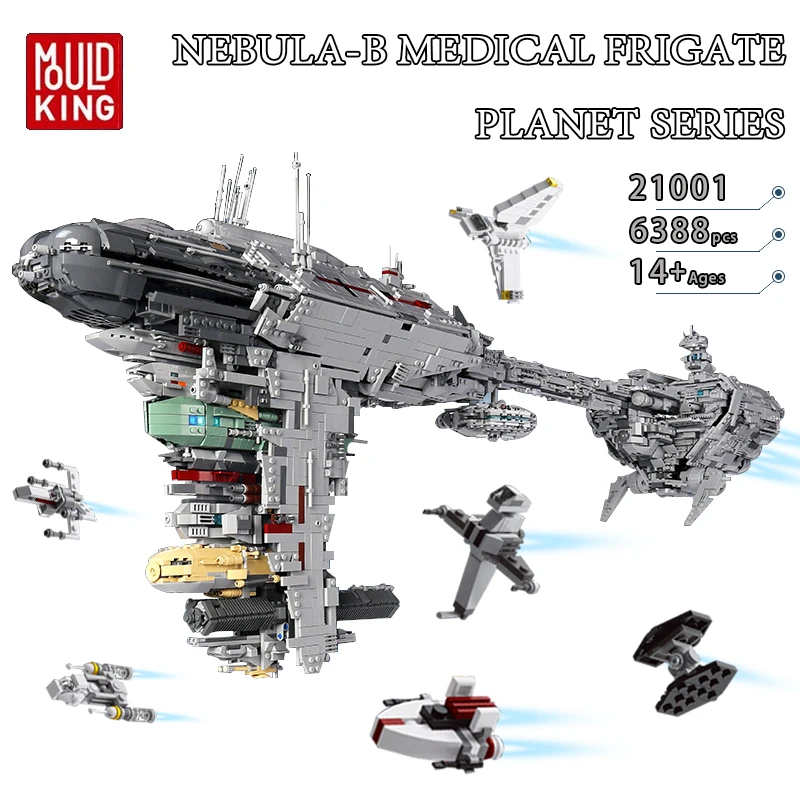 

MOUL DKING 21001 MOC-5083 Wars Series Bricks Mortesv's UCS Nebulon-B Medical Frigate model Set Building Blocks Kids Gifts Toys