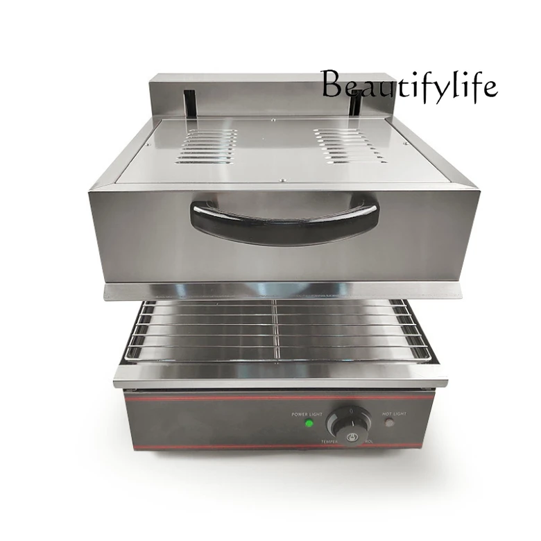 

Lifting electric heating surface Commercial grill Japanese oven Baked rice grill Smokeless grilled fish stove