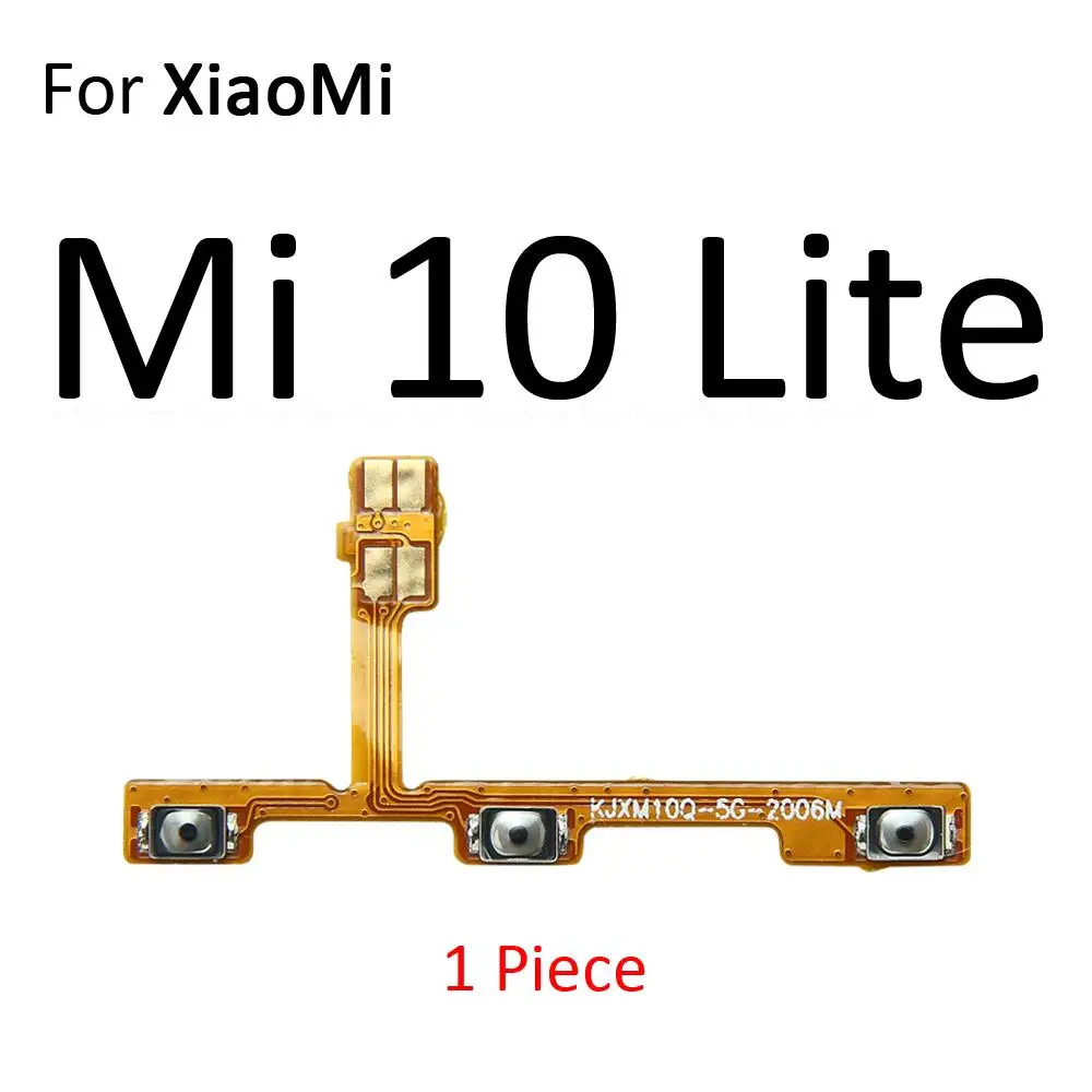 Power ON OFF Mute Switch Control Key Volume Button Flex Cable For XiaoMi Mi Note 10 10i 10S 10T CC9e CC9 Pro Lite