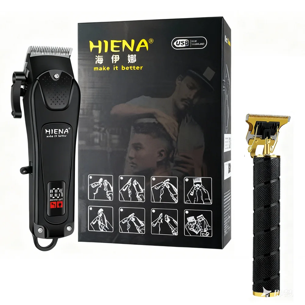 مجموعة ماكينة قص الشعر البيضاء، ماكينة تشذيب بتصميم أنيق ونظيف مع ماكينة تشذيب شعر الأنف اللاسلكية، هدية أساسية للرجال #1