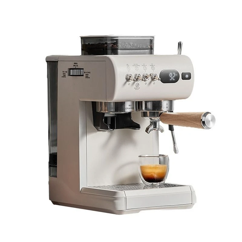 

Hot and cold double extraction grinding integrated surging steam Italian semi-automatic coffee machine