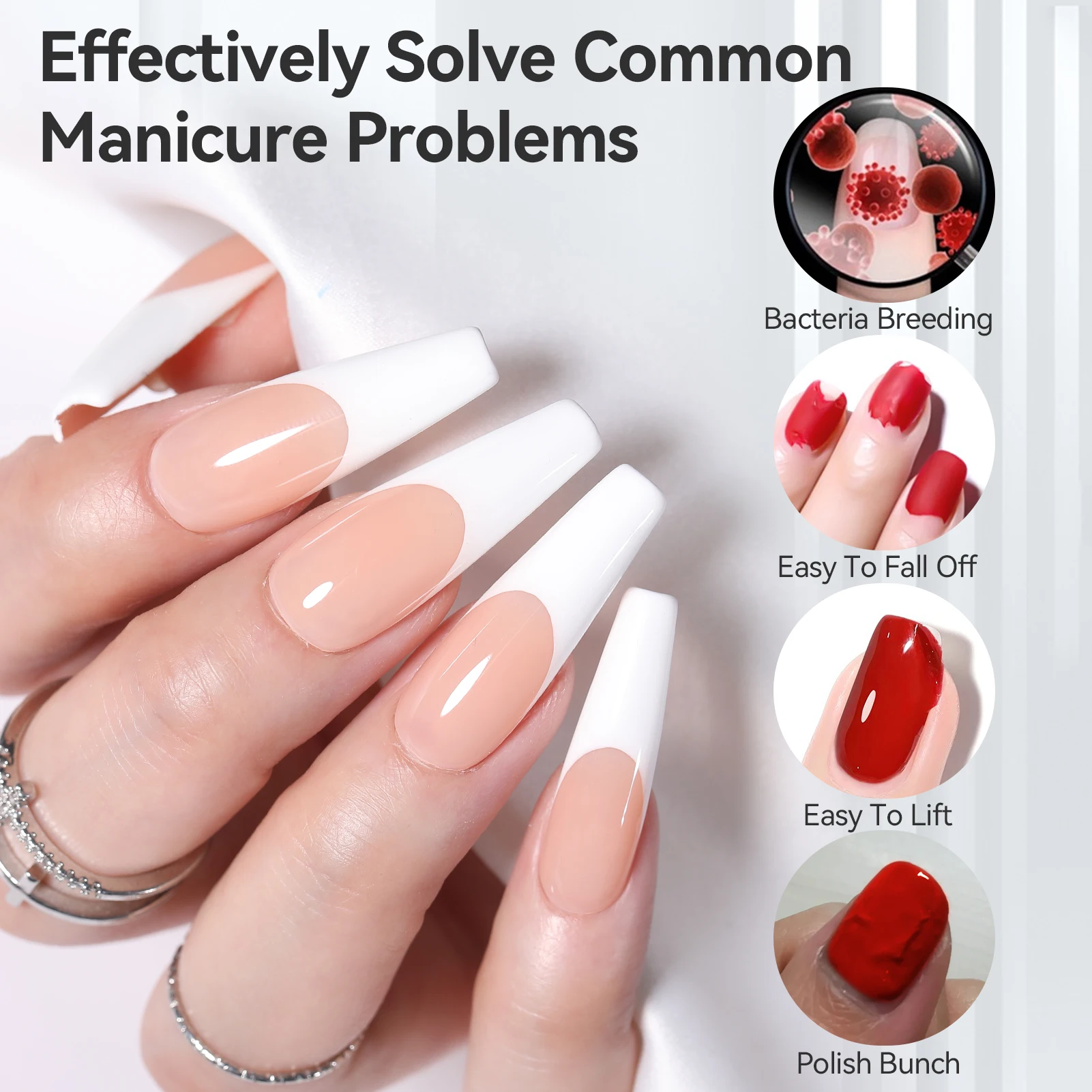 

BORN PRETTY Hema Free 3 In 1 Nail Prep Dehydrator Gel Nail Polish 15ml 8 In 1 Building Gel For Extension Hard Gel Varnish