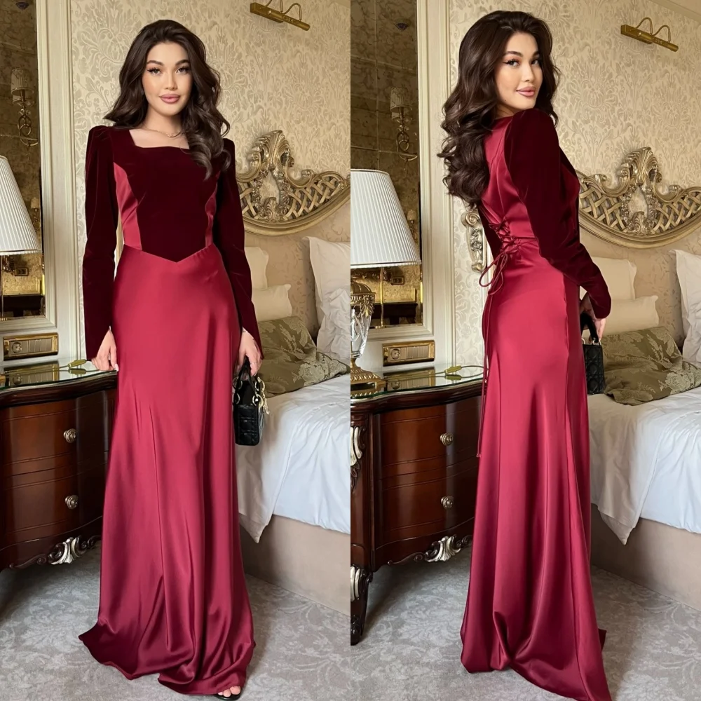 

Индивидуальные одинаковые плиссированные прямые длинные платья с квадратным вырезом на заказ Quinceanera, высокое качество, современный стиль