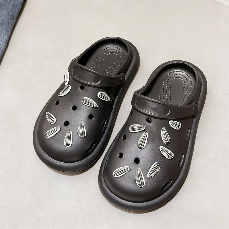 New Shoe Charms Accessories DIY Creative Melon Seeds Sunflower Seeds Shoes Flower Shoes On Decoration Detachable Accessories