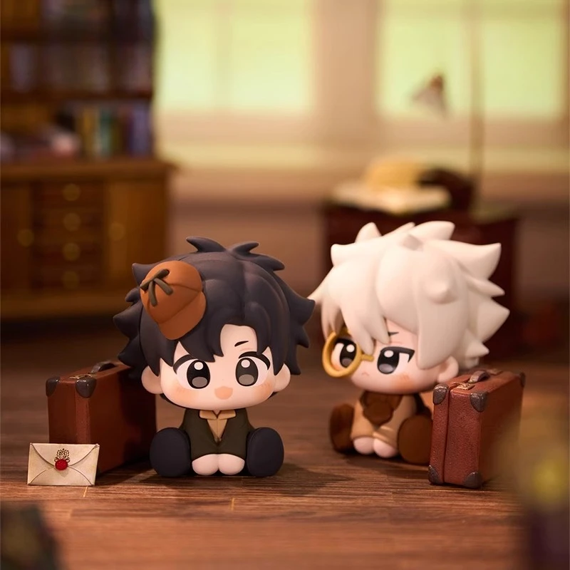 8Cm Anime Game Link Klik Seri Kampus Yingdu Kawaii Cosplay PVC Boneka Duduk Kartun Mini Acak Mainan Figur Hadiah Alat Peraga Penggemar