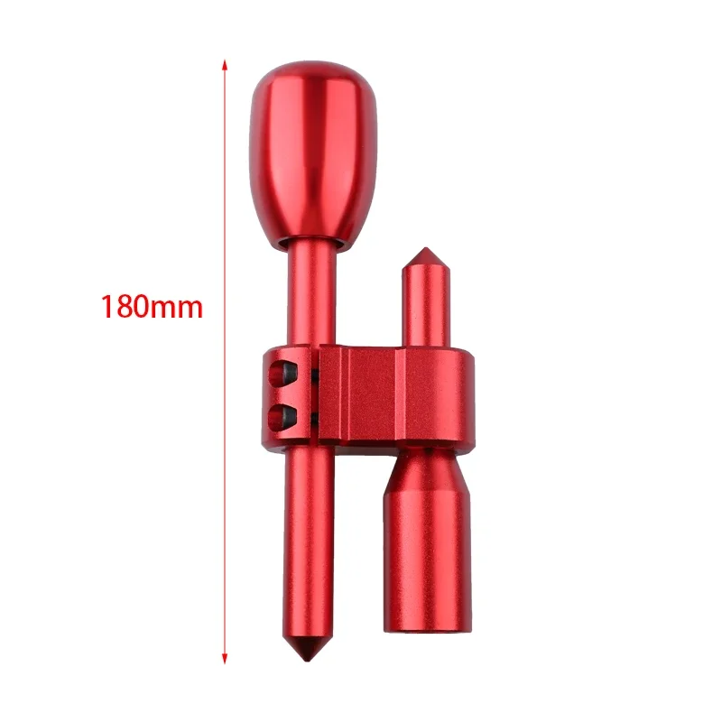 Car Aluminum H Type Shift Knob Extension Adjustable Extender Gear Shifter With 5 Speed Multiple colors Knob Shift Head