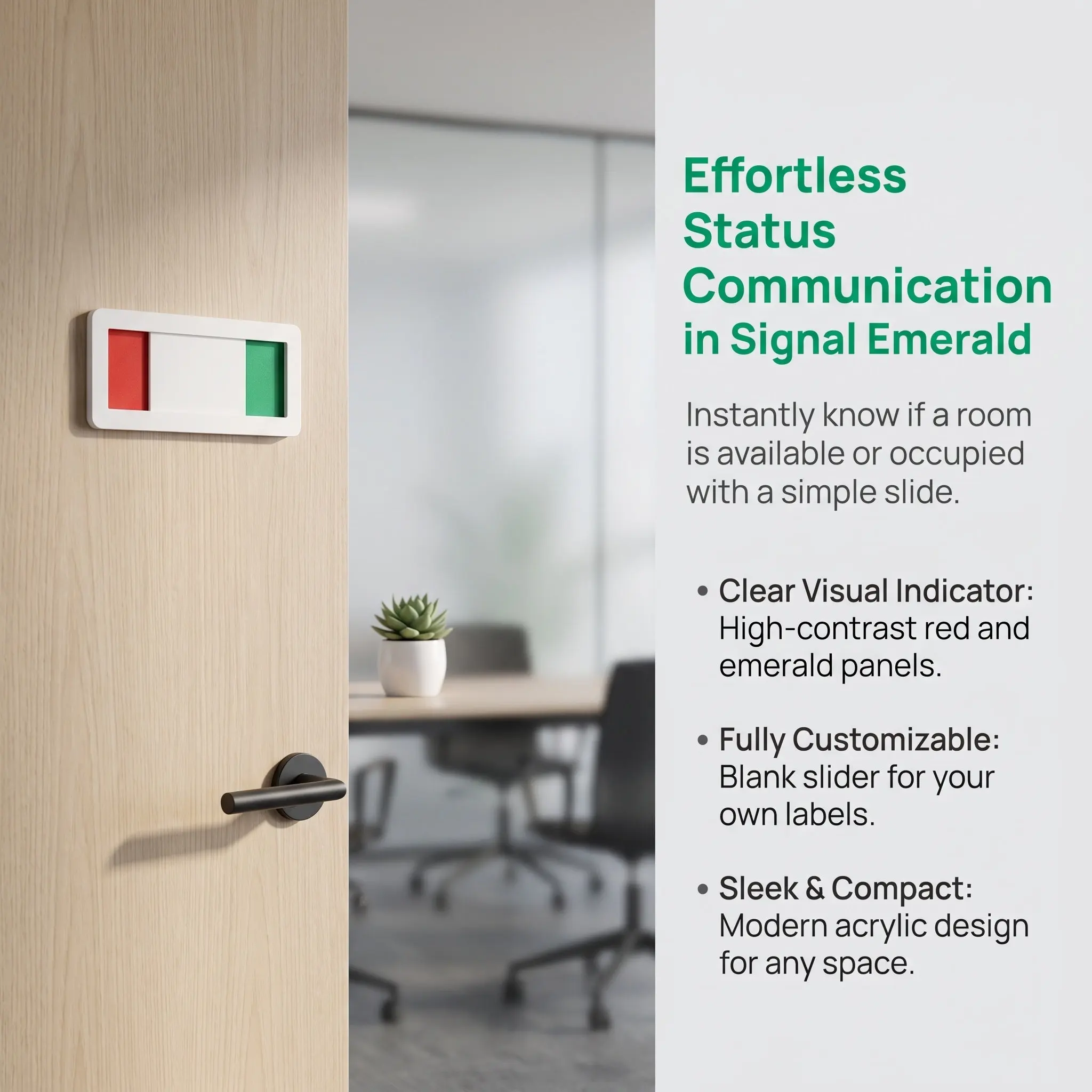 Open Close Privacy Sign Slider Adhesive Indicator for Office Bathroom Door Signboard Restroom Accessory Business Use