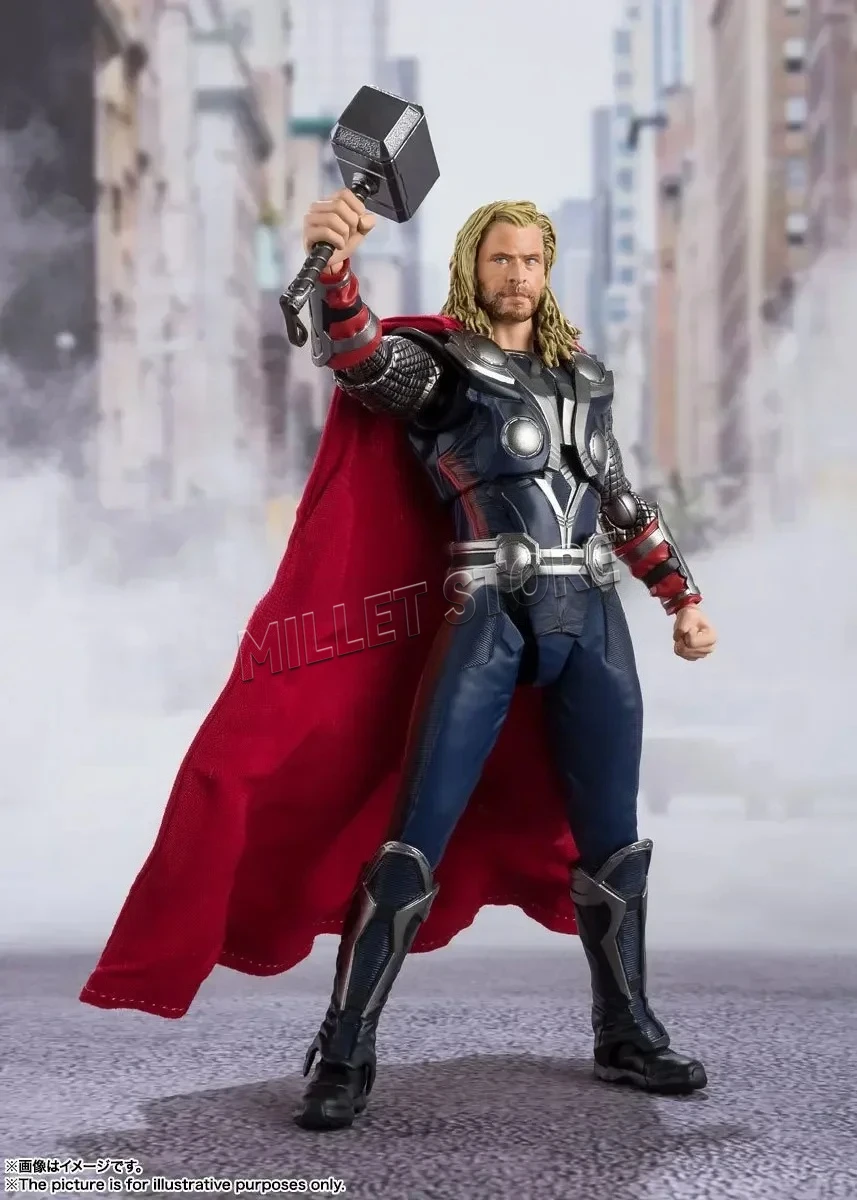 Figura de Acción de la Serie Anime de Bandai Shf Marvel Avengers Edición Endgame, Capitán América, Iron Man Mk6, Thor, Hulk, en Stock