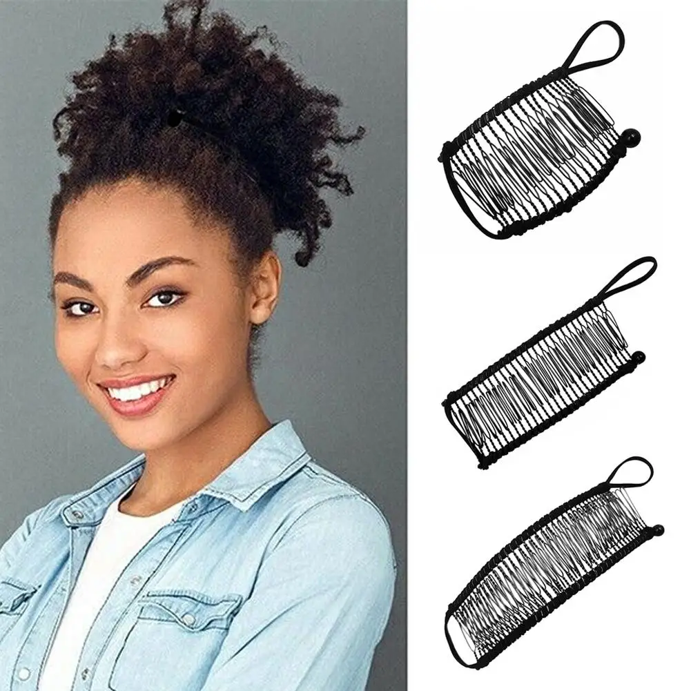 Stretch Banana Clip Double Side Lazy Women Hair Comb Thick Tool Bun Easy Styling Mohawk Hair Curly Ponytail Maker Accessori