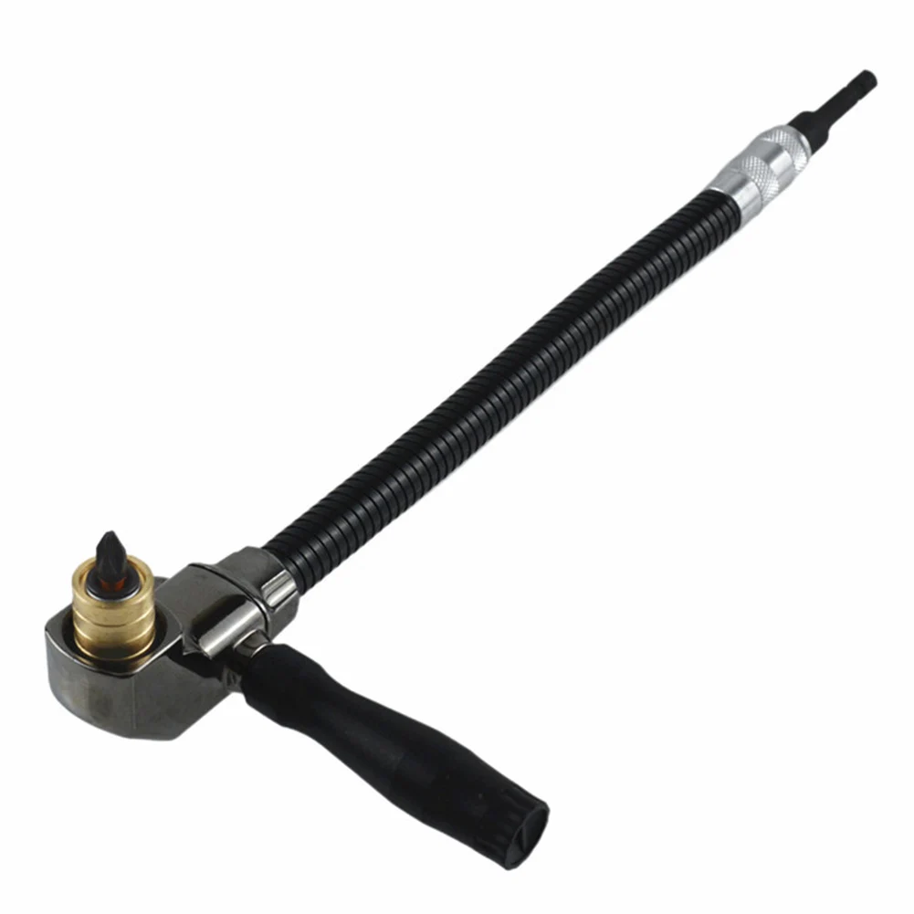 Right Angle Drill Adapter 90 Degree with 6.35mm Hex Input for Power Tools Used in Electrical Box Mounting Tasks
