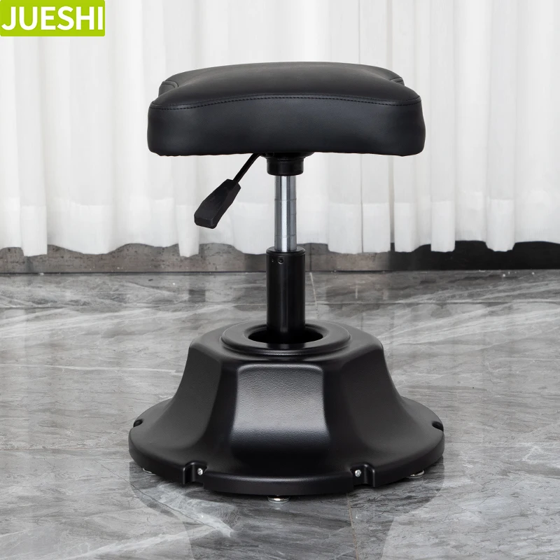 JUESHI Heavy Washing Hair Stool Without Wheels Beauty Salon Equipment Furniture for Nail Salon Furniture for Salon Saddle Stool