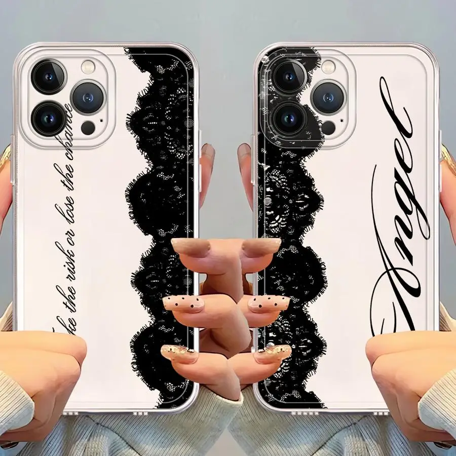 

Mandala Angel Pattern Case for iPhone 17 Pro Max 11 14 Plus XS Max 12 Mini Air 15 XR 7 8 13 Pro 16 Soft Phone Cover
