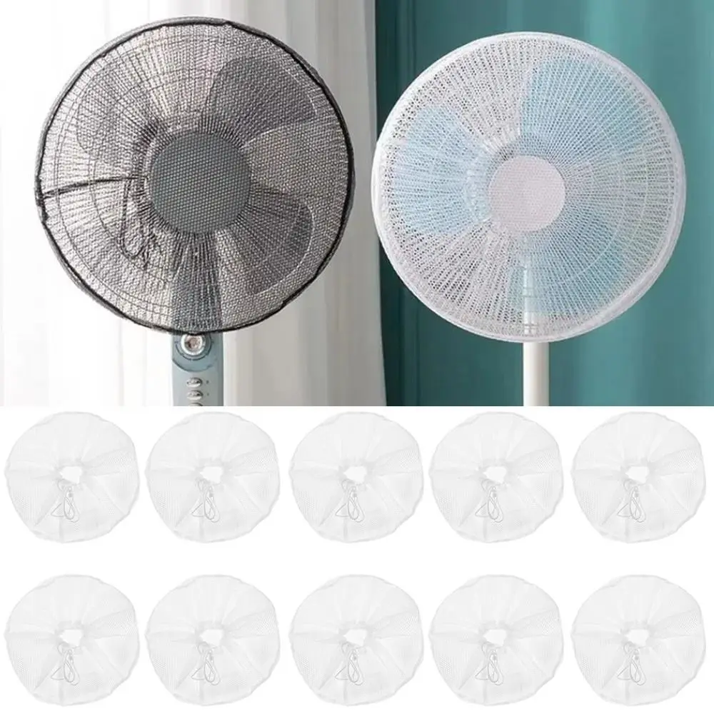 10Pcs Anti-pinch Fan Dustproof Covers Universal Round Electric Fan Cover Wide Mesh Net Washable Fan Safety Dust Cover Office - Image 3