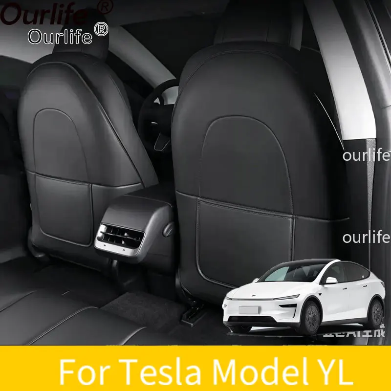 For Tesla seat anti kick pad Model Y 2026 all inclusive rear backrest pad interior modification