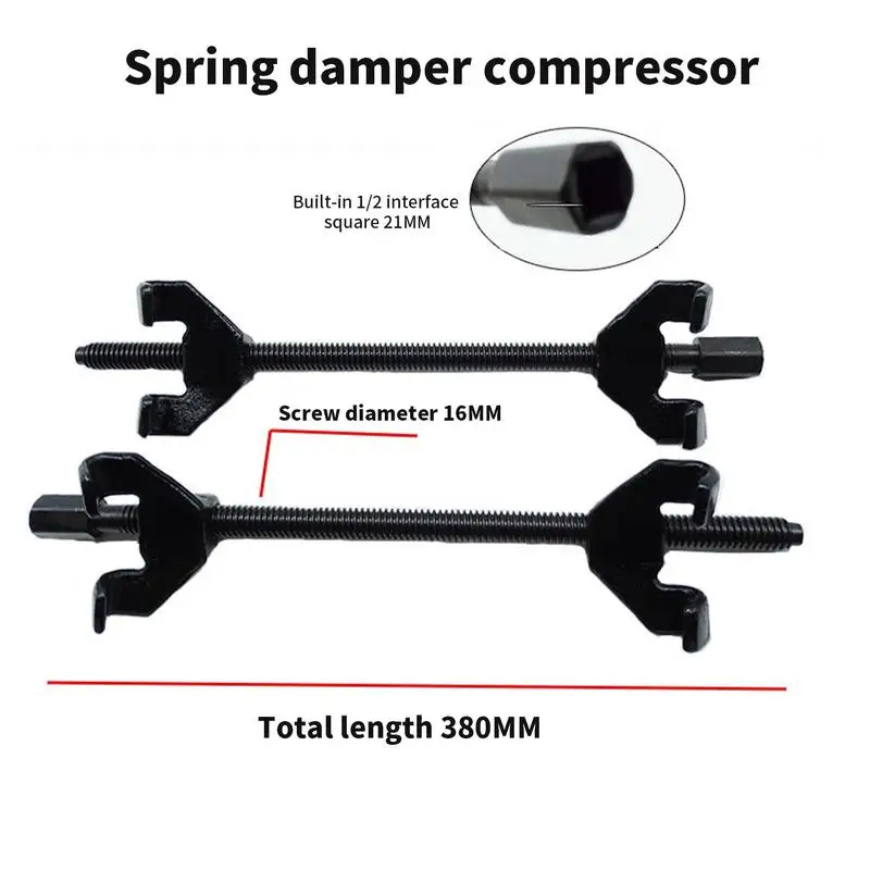 280mm 380mm Car Absorbers Remover Installer Auto Spring Compressor Repair Hand Tool Strut Clamp Disassembly Tool 2pcs