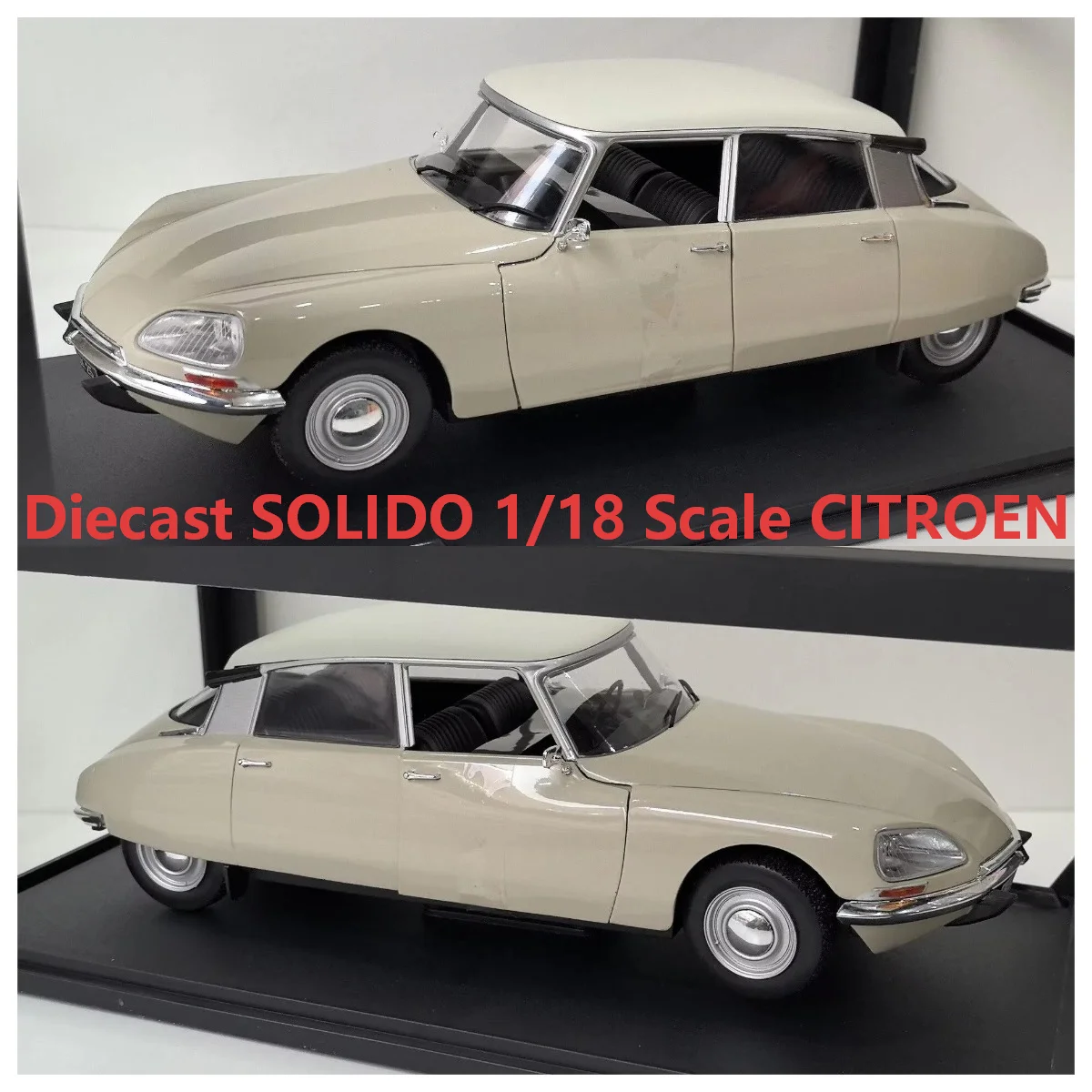Diecast SOLIDO 1/18 Scale CITROEN D SPECIAL 1972 62 Alloy Car Model