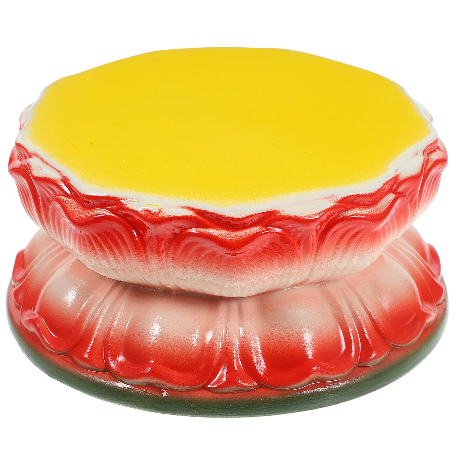 Ceramic Avalokitesvara Statue Base Unique Lotus Pedestal for Home Decor Desktop Ornament Buddha Worship Stand Statue Base