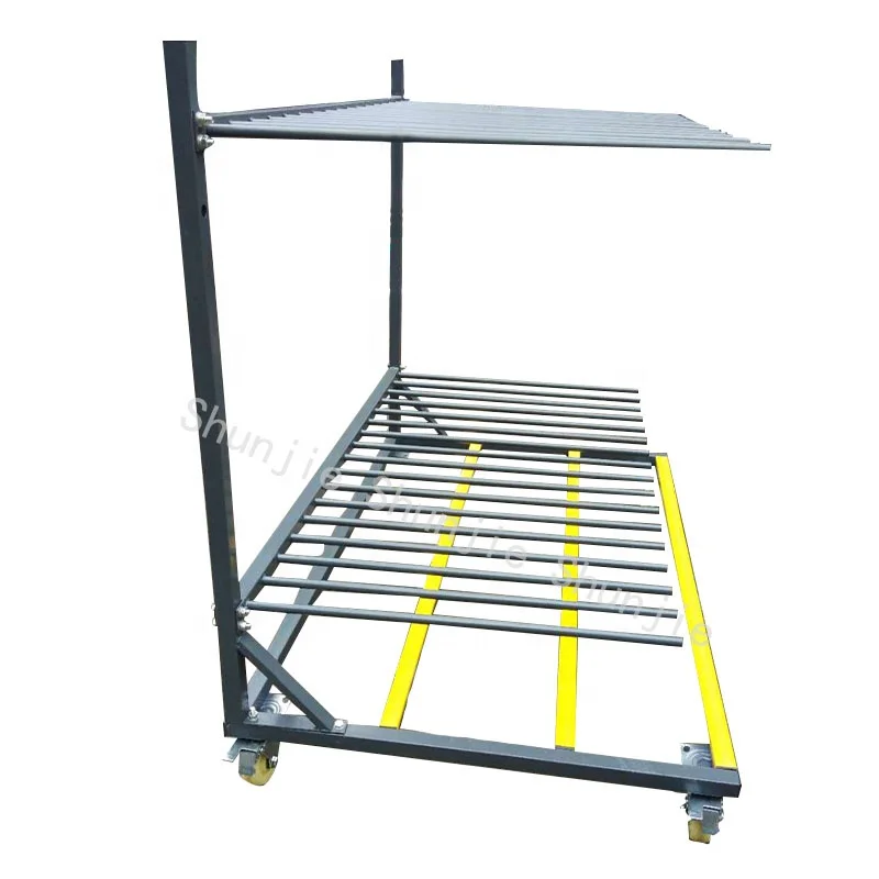 1000Kg รับน้ําหนักทนทานสําเร็จรูปประตูและหน้าต่างวางแร็คพร้อมแถบยางป้องกันรอยขีดข่วน