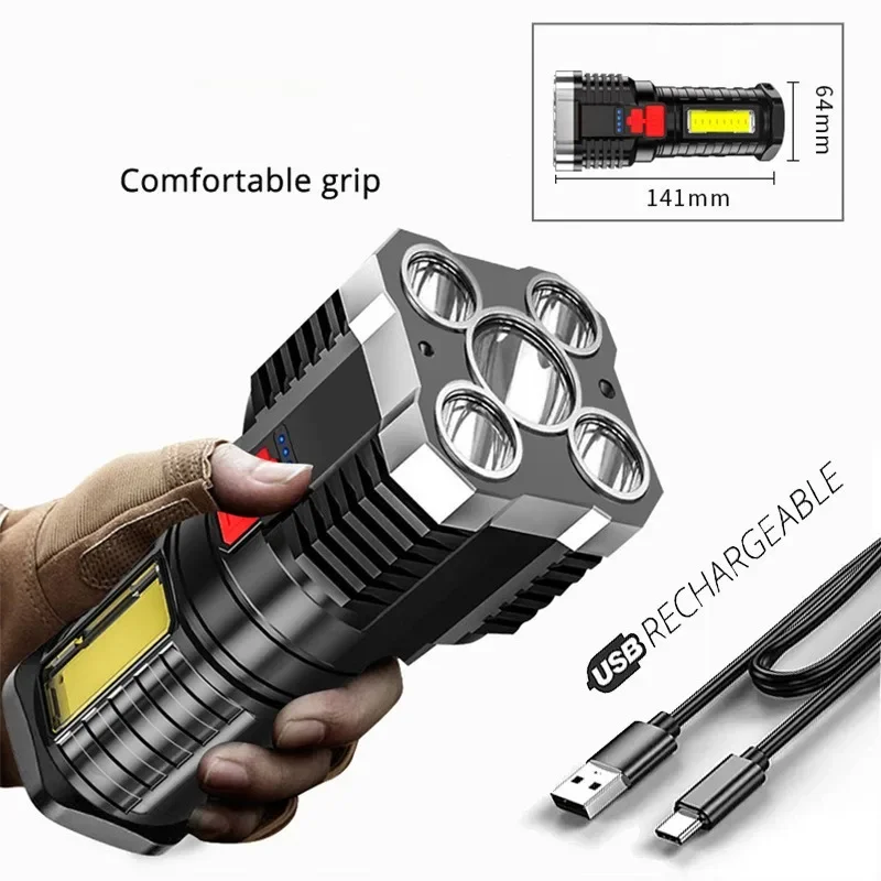 Flashlight, Strong Light Charging, Portable, Long-lasting, Ultra Bright Outdoor Work Multifunctional Flashlight
