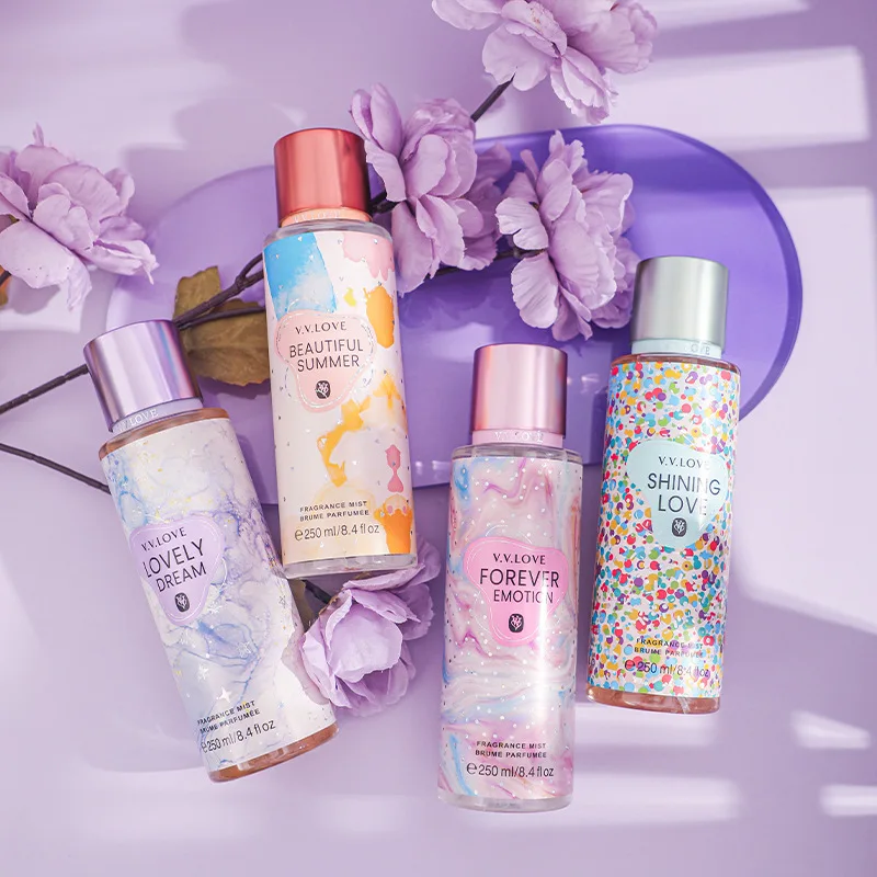 فيتنام انفجار عبر الحدود التجارة الخارجية عطر المرأة 250 مللي رذاذ الجسم الإناث عطر الفاكهة العطر بالجملة