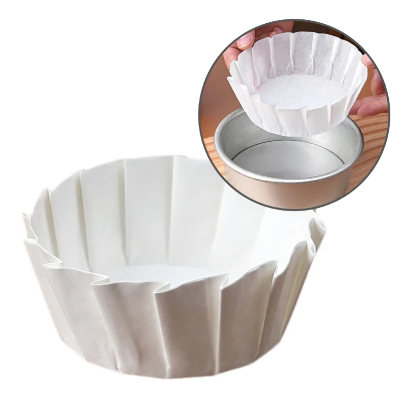 50PCS Oilproof Paper Foldless Paper Foldable Cake Paper Kitchen Baking Paper Oilproof Paper Wrap Paper Material