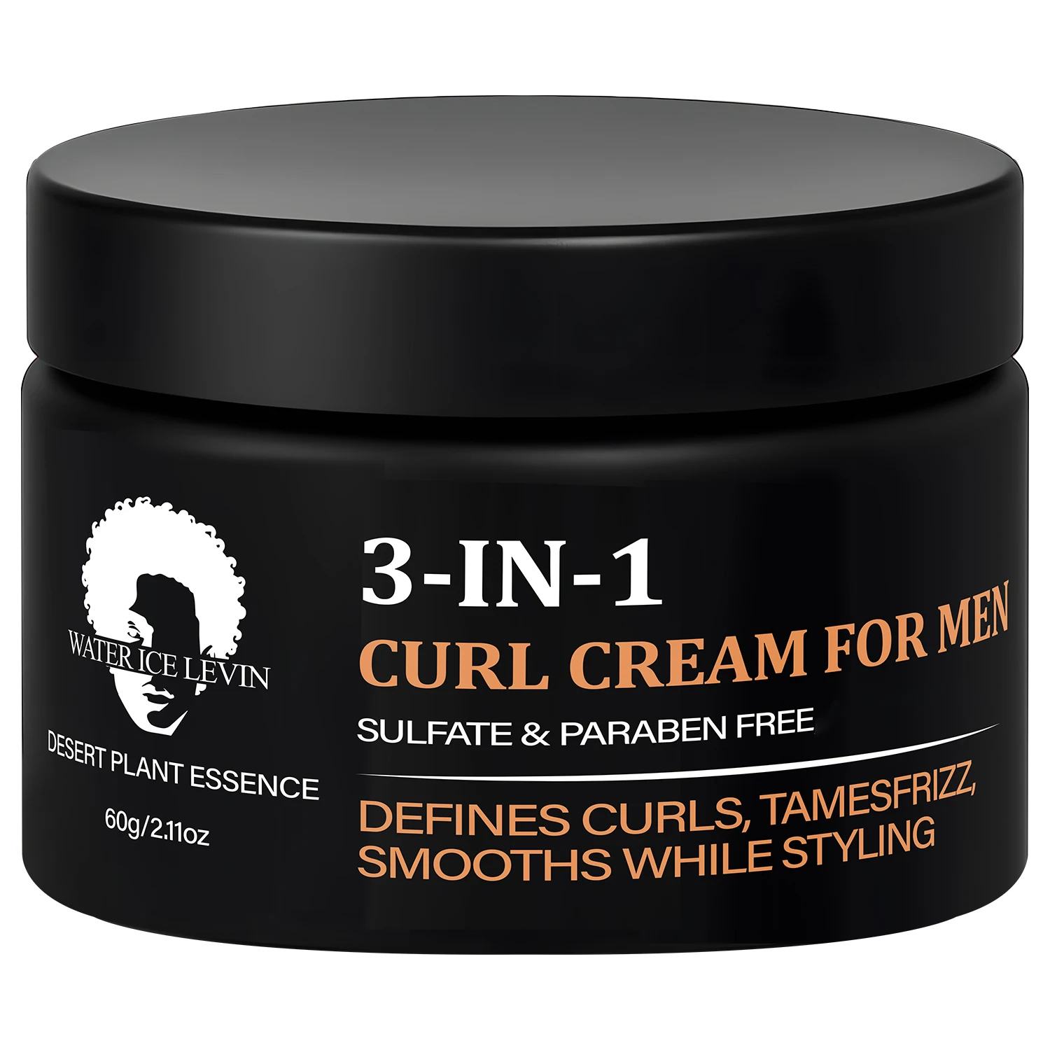 3-in-1 Curl Cream for Men, Sulfate & Paraben Free, Defines Curls & Tames Frizz, Smooth Styling Cream. view 6