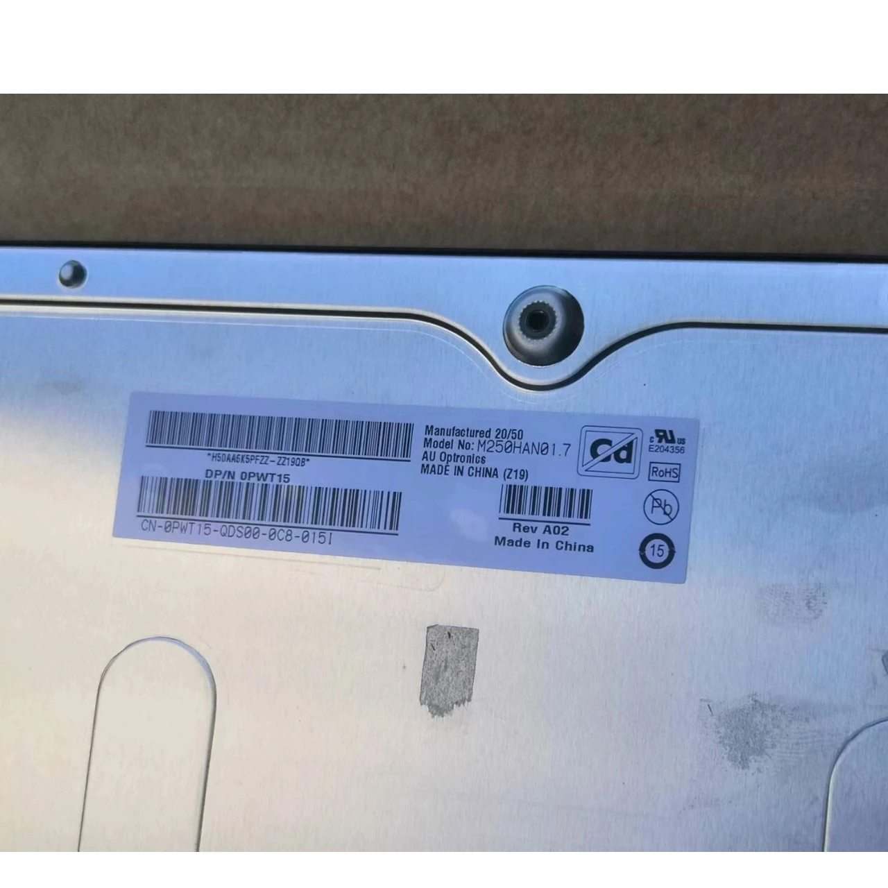 Origianl LCD Screen  240Hz   M250HAN01.7  400 cd/m  1920x1080 for  alienware AW2521HF