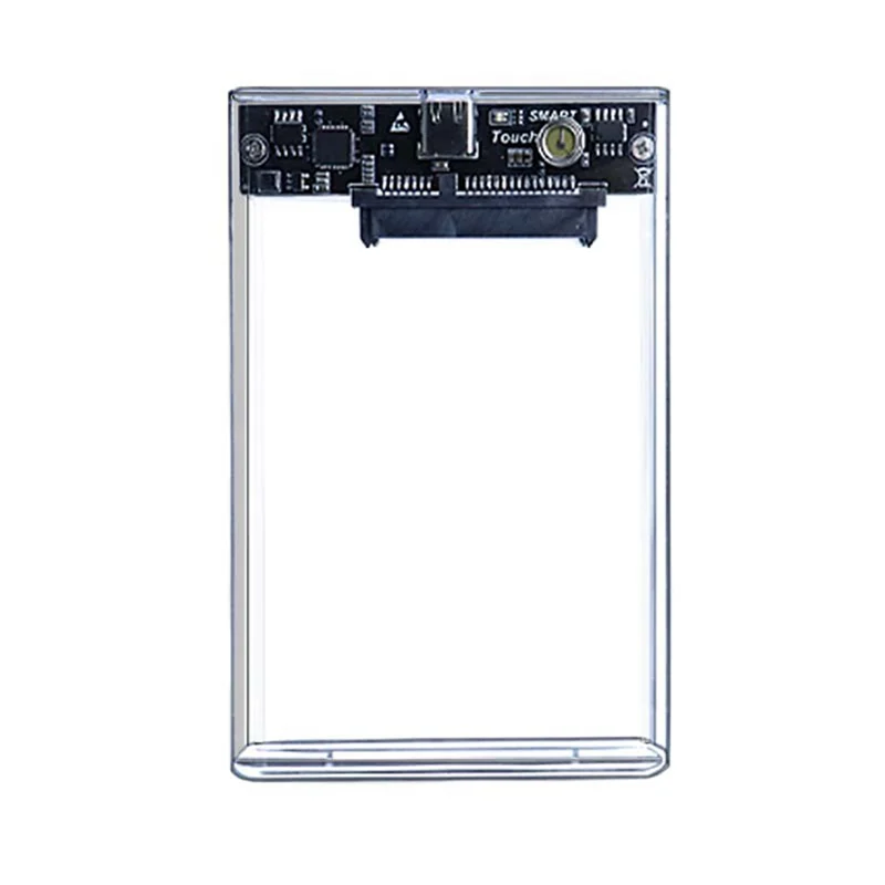 المهنية نوع C HDD الضميمة 2.5 بوصة SATA SSD القرص الصلب حالة الضميمة الخارجية شفافة المحمول الخارجية HDD حالة