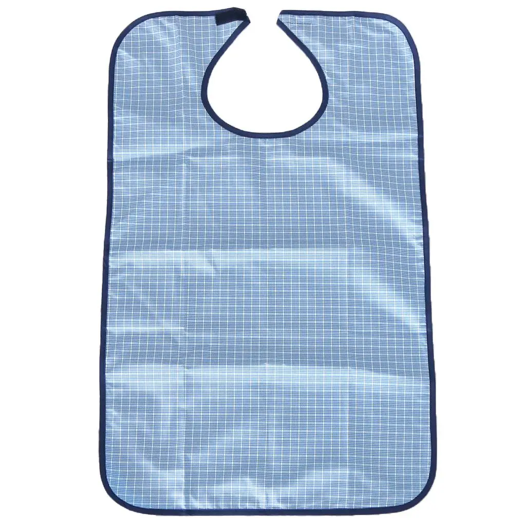 Large Adult Elderly Mealtime Bib Cloth Protector Disability Aid Apron-