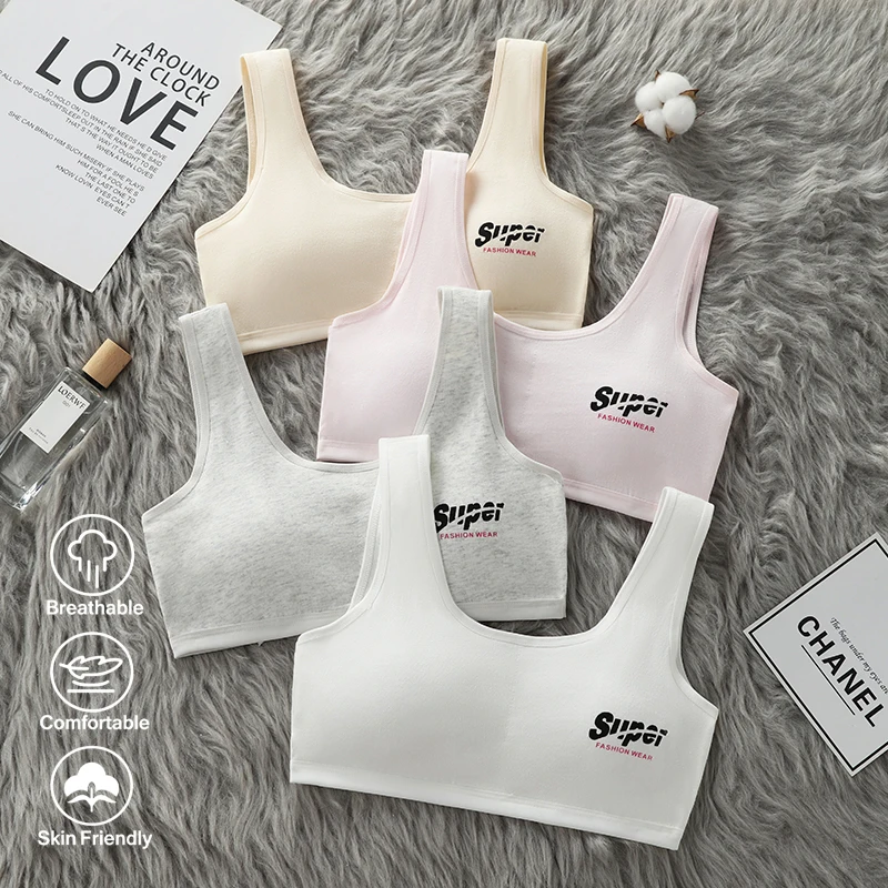 Girls' bras, students' sports, girls' underwear, developmental stage, small vest, second stage, 14-year-old junior high school s