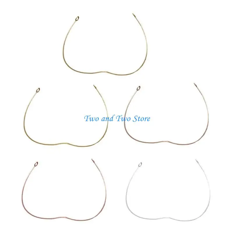 

HX6F Heart-Shaped DIY Headband Bridal Shower Headdress Wedding Party Forehead Ornament Carnival GalaDinner Choker Headgear