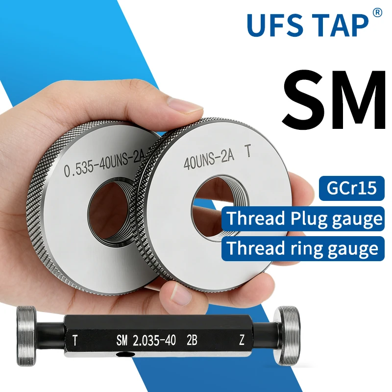 

UFS TAP 1PCS/1SET SM Optical Thread Plug/Ring Gauge SM0.525 0.8 1.035 1.535 2.035 GO/NOGO Thread Gauge Measure Tool