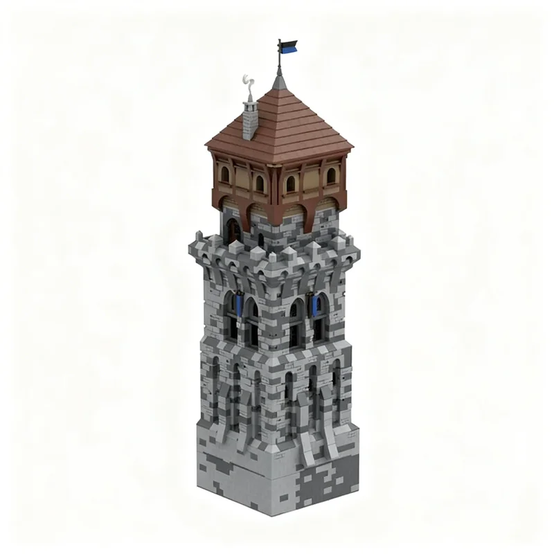 5832pcs MOC H15 Big Front Tower My Medieval Castle Model Building Blocks Construction Kids Idea Birthday Christmas Gifts Toy