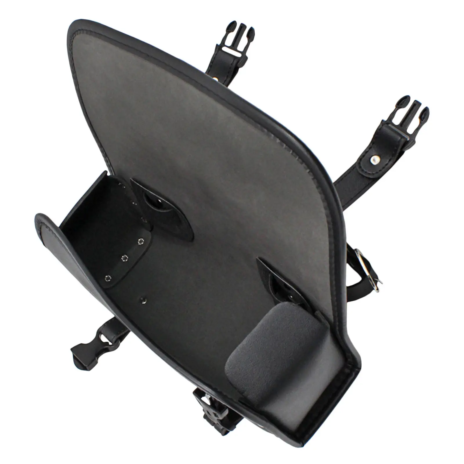 Motorbike Handlebar Tool Bag PU Vintage Fork Storage Pouch Waterproof Motorcycle Tail Bag for Cruiser Tool Organizer