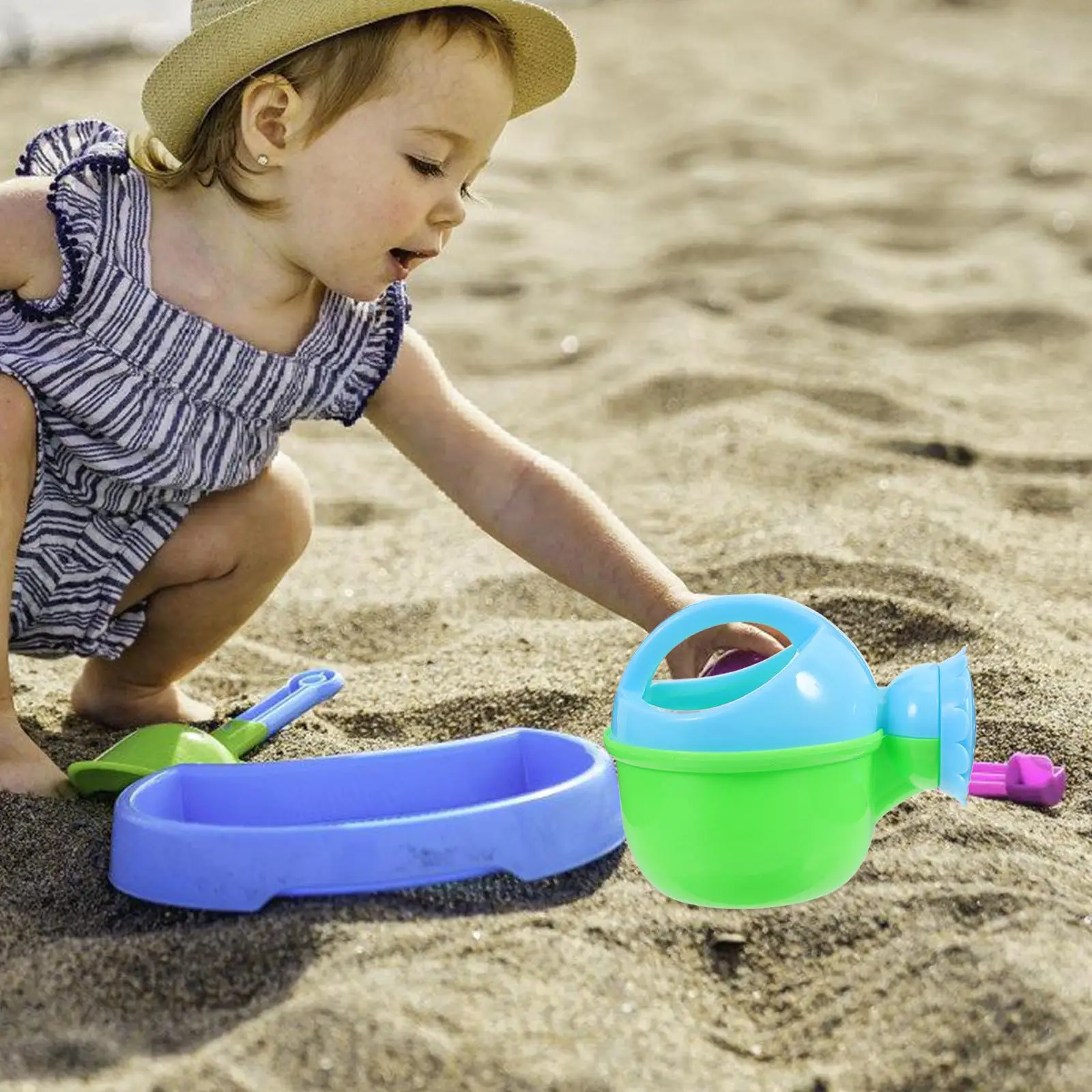 2Pcs 어린이 목욕 급수 고급 플라스틱 안전 디자인 밝은 색상 완벽한 크기 여름