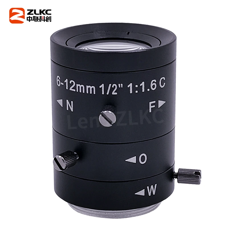 6-12 mm CCTV Lens Zoom 1/2 '' for SONY IMX462 Camera Surveillance 3MP Manual Iris F1.4 Wide Angle Varifocal Lenses VM06012MP