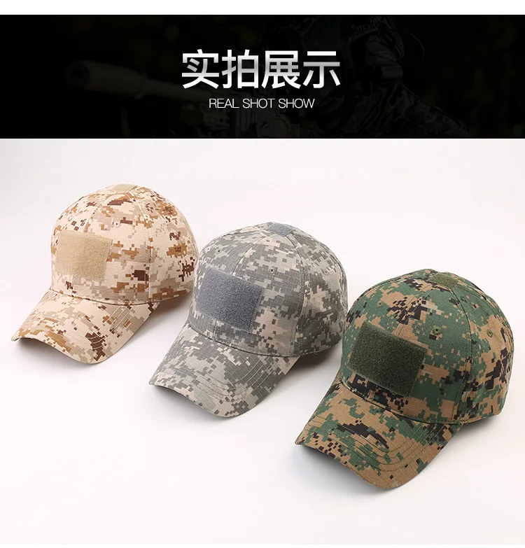 Männer Camouflage Baseball Cap Camo Hut Camouflage Outdoor Sport Kappe Camo Taktische Kappe Jagd Angeln Hut für Männer Frauen – Detail 9