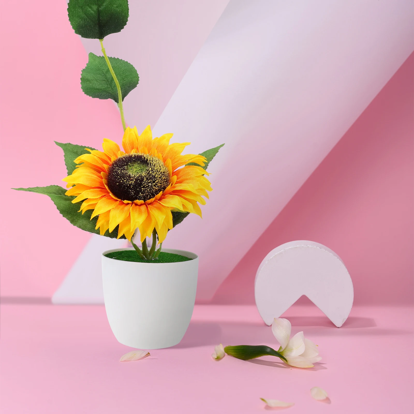 

Simulated Artificial Bonsai Decorative Fake Flowers Home Decor Realistic Desktop Potted Plant Ornament Long Lasting Non-Wilting