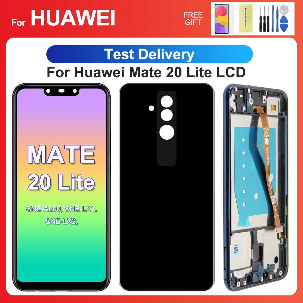 For HUAWEI Mate 20 Lite 6.3\'\'For SNE-AL00 LX1 LX2 LX3 INE-LX2 LCD Display Touch Screen Digitizer Assembly Replacement