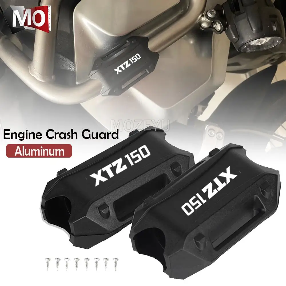 For YAMAHA XTZ 150 250 XTZ150 2023 2022 2021 2020 2019 25mm Motorcycle Engine Crash Bar Protection Bumper Decorative Guard Block